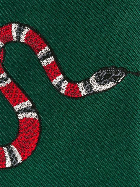 gucci snake tie green|gucci ties for men.